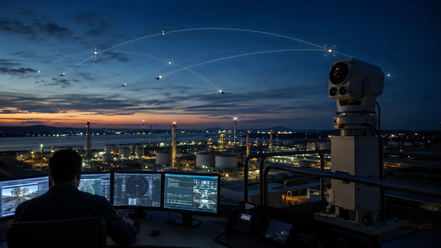 Critical-infrastructure defence and surveillance concept